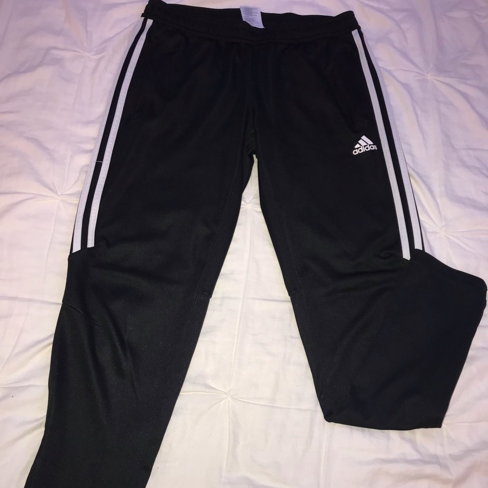 Black unisex Adidas joggers